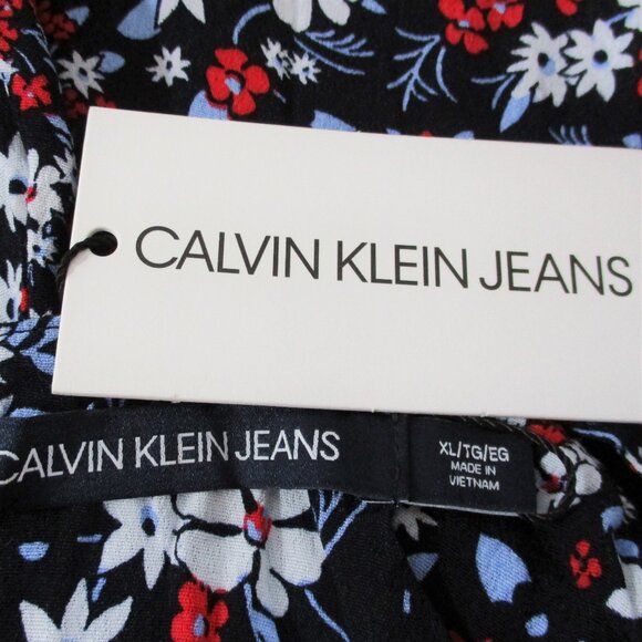 Calvin Klein Jeans Floral Print Mini Sun Dress - Picture 6 of 7